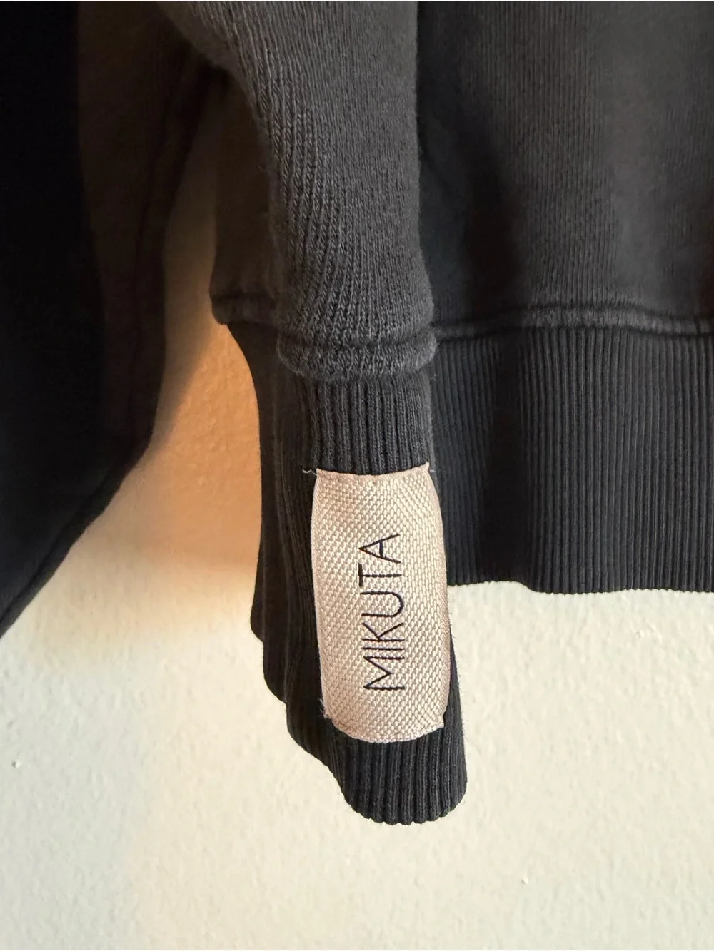 Mikuta The Dark Sweater Classic Black Crewneck Oversized Relaxed Sweater